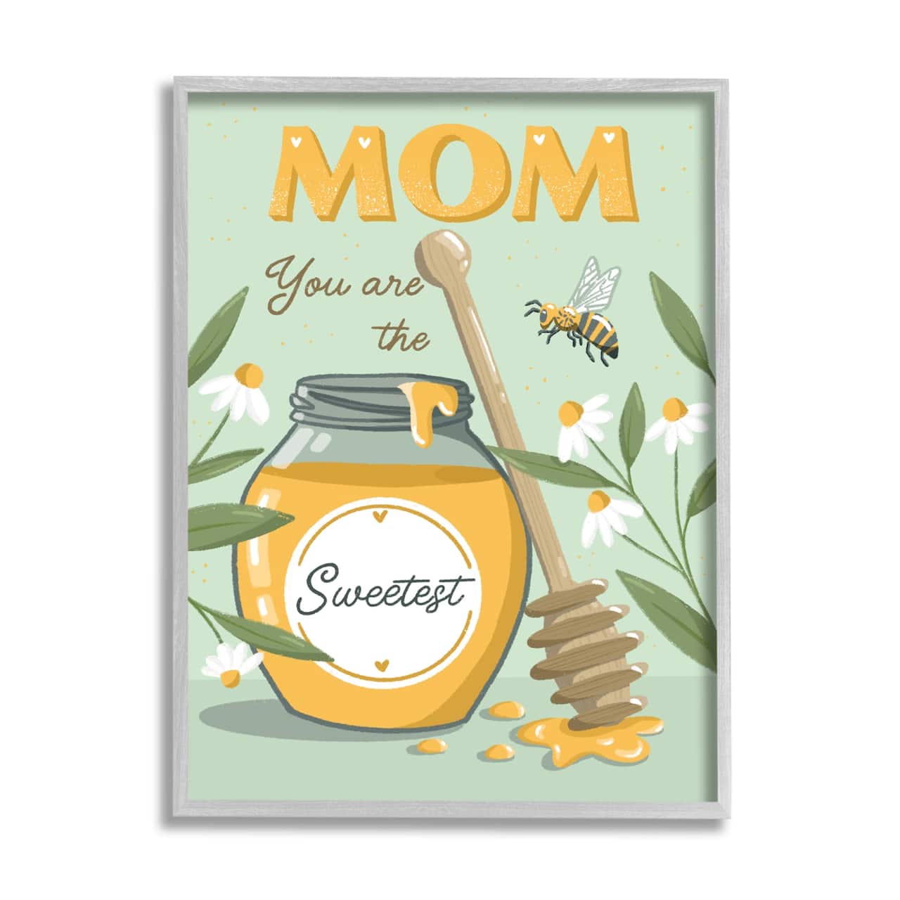 Stupell Industries Mom You Are The Sweetest Honey Jar Framed Giclee Art